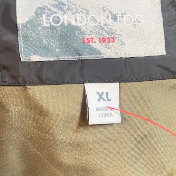 London Fog stretch flex windbreaker cold water resistant puffer jacket sz XL - Picture 10 of 13